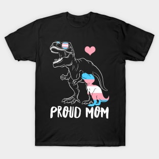 Trans Proud Mom Dinosaur Rex Transgender Pride Mamasaurus T-Shirt